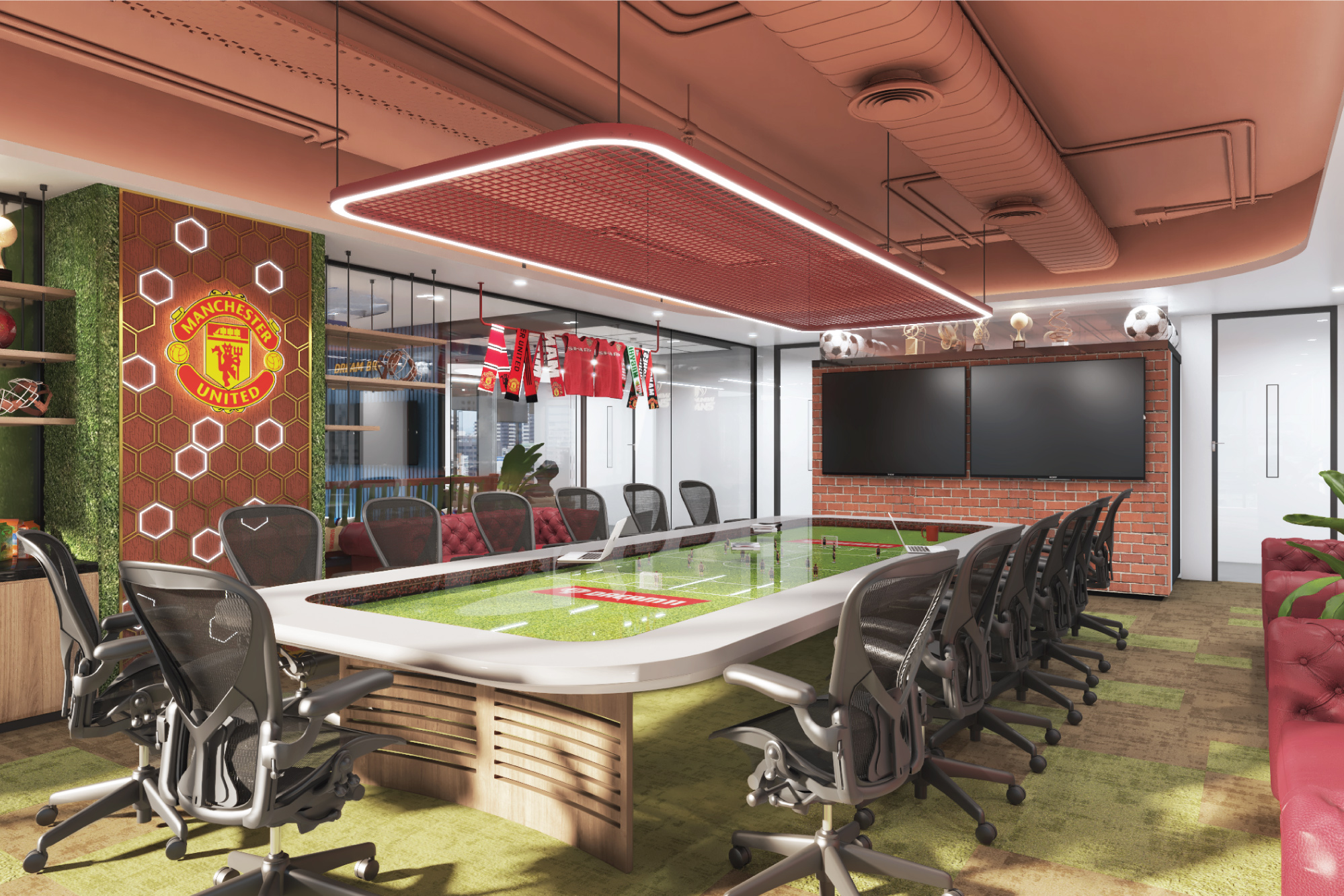 corporate workplace design driven by the brand's purpose, mission and values