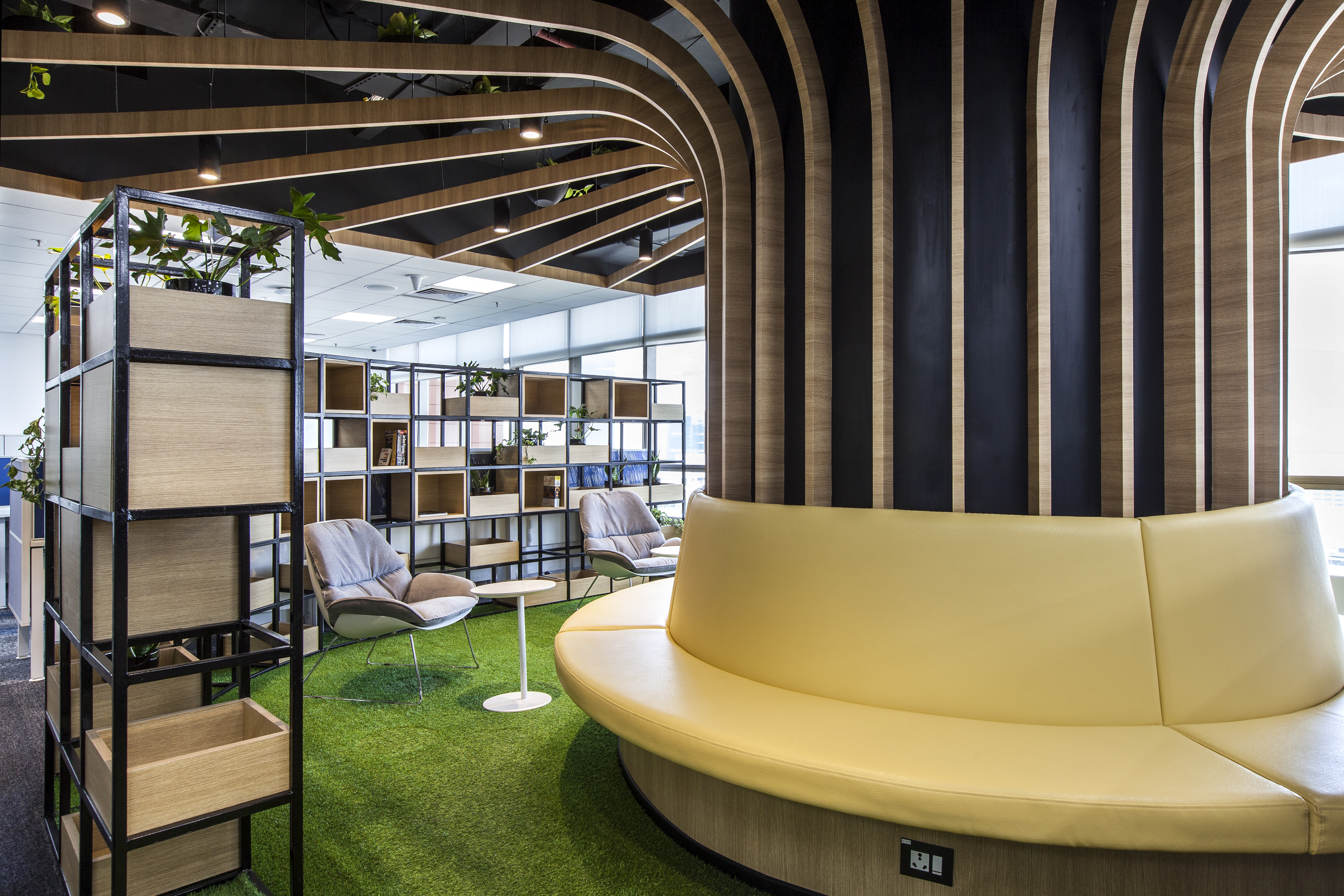 This pharma office designed its workspace to cater to the needs of its different departments