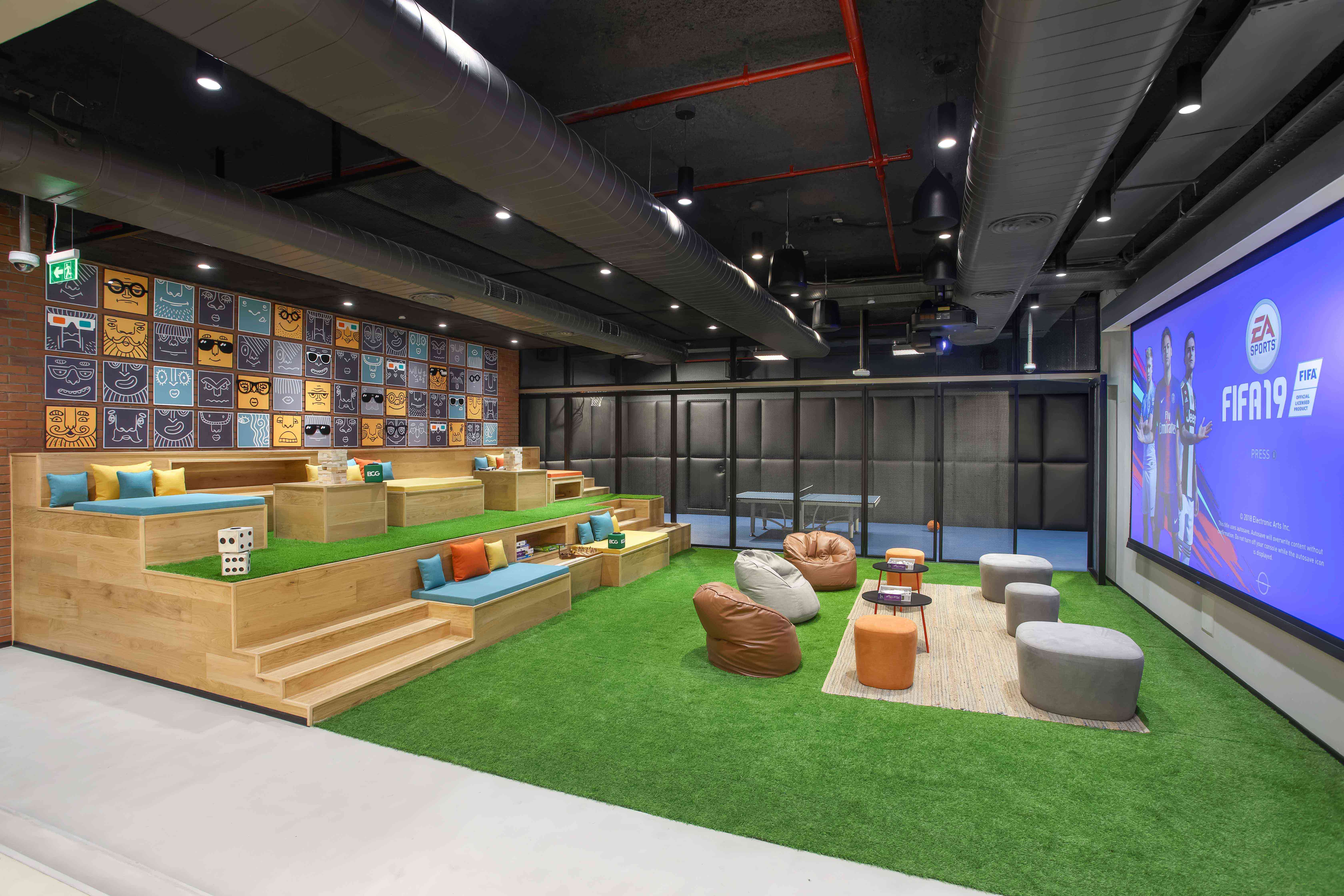 Space Matrix included spaces for recreation, enjoyment and social interactions to foster a community at the workplace