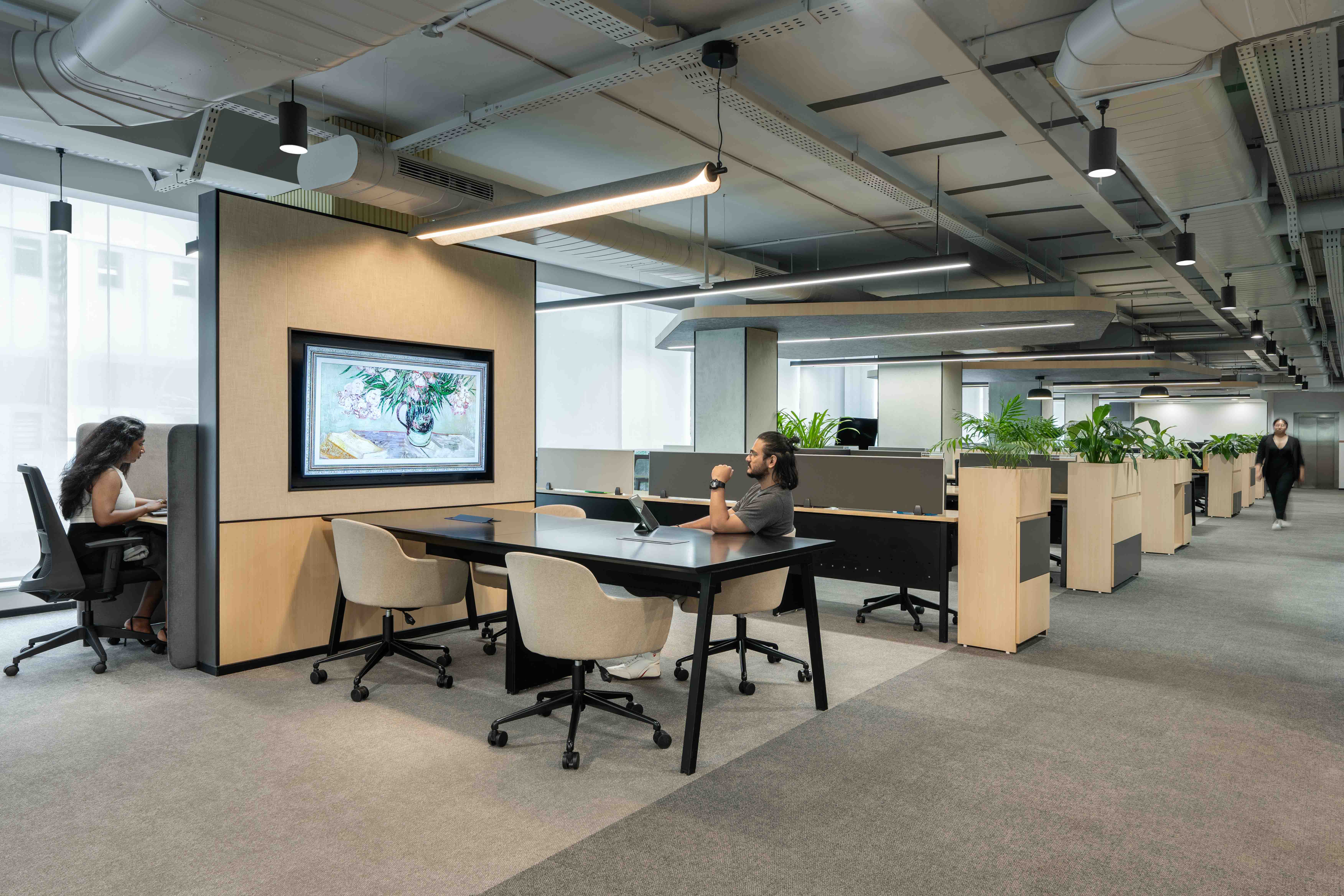 Confidential Fin-Tech Start-Up Bangalore workplace designed and build by Space Matrix