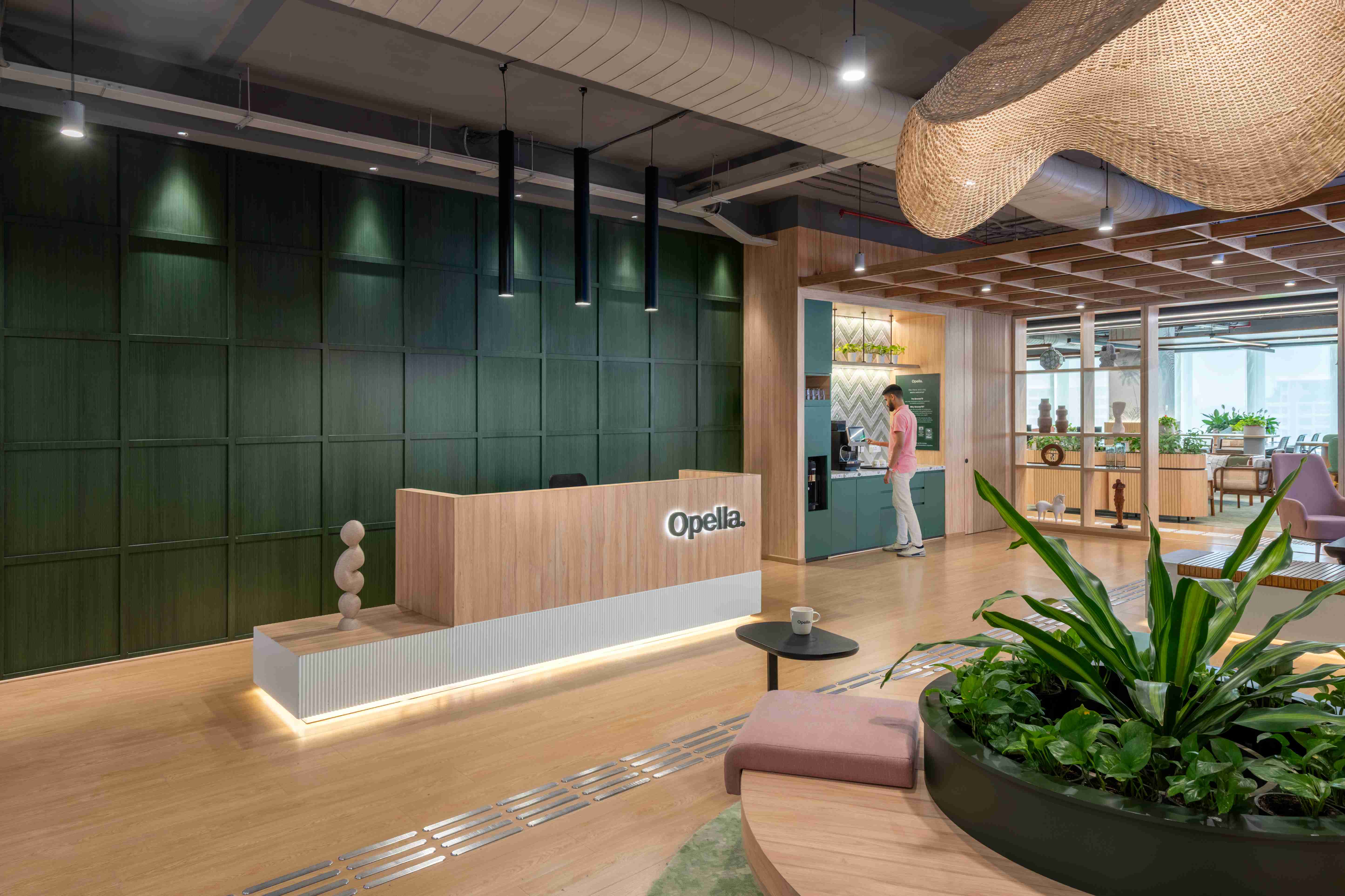 centrally positioned workcafe