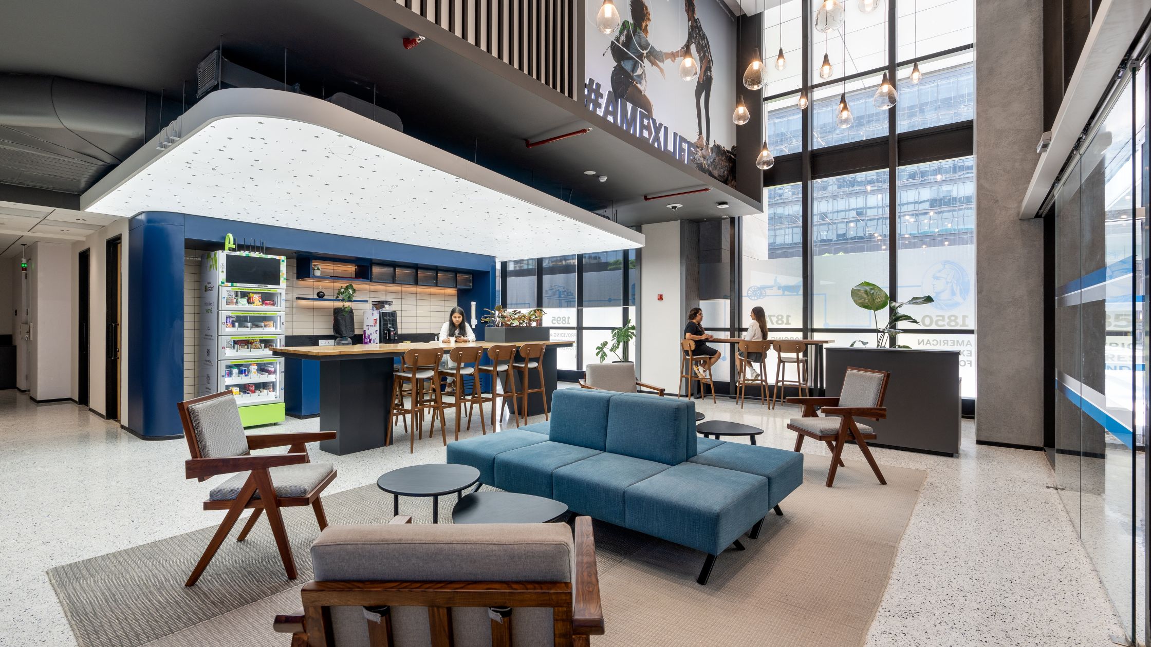 American Express workplace design and build by Space Matrix